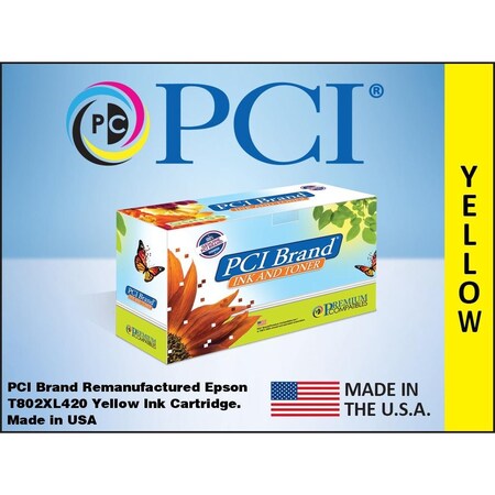 Pci Reman Epson T802XL T802XL420S Black Ink for WorkForce EC4020, EC4030, EC4040, 4720, WF4730, WF4734, 4740 T802XL420-PCI